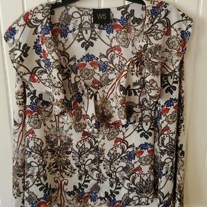 W5 multi colored blouse size xl euc
